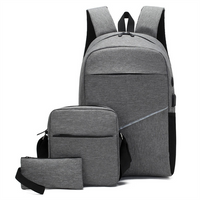 Custom Promotional Lightweight Women Usb Charging Business Laptop Backpack Set