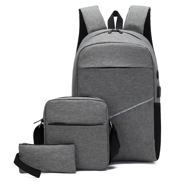 Custom Promotional Lightweight Women Usb Charging Business Laptop Backpack Set