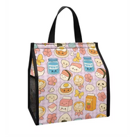 Custom Kawaii Hawaiian Print Lunch Insulated Bag Reusable Cooler Beach Bag Cute Spam Musubi Design Lunch Bag for Easy Carrying