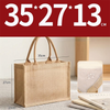 Custom Printed Linen Tote Bag Blank Cotton Jute Handbag High Grade Flax Shopping Bag for Graffiti DIY