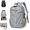 Solid Color Business Laptop Backpack Multifunctional Casual Men Backpack Water Resistant Travel Daypack Support Custom