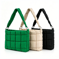 Custom Winter Autumn Fashion Waterproof Puffer Lightweight Shoulder Sling Bag for Women