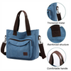 2026 Custom Vintage Crossbody Shoulder Bags Small Handbag with Multi-pocket Top Handle Work Bag 