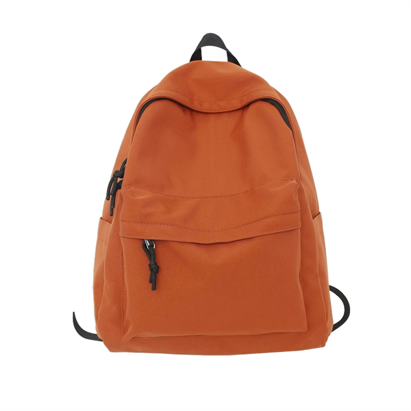 OEM Custom Logo School Backpack Fashionable Design for Boys Girls Waterproof Zipper Closure Simple Solid Color Direct Polyester