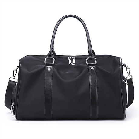 Good Quality Classic Oxford Weekend Duffel Bag with Leather Handle Light Weight & Portable Zipper Closure for Travel