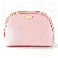 Elegant Dome Eco-Friendly Large Capacity Zipper Portable High Quality PU Makeup Bag for Women Travel and Daily Use
