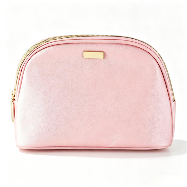 Elegant Dome Eco-Friendly Large Capacity Zipper Portable High Quality PU Makeup Bag for Women Travel and Daily Use