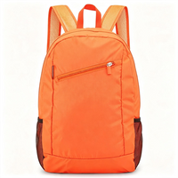 Customized Logo Modern Foldable Zipper Portable Backpack Lightweight Sport Bag for Travel