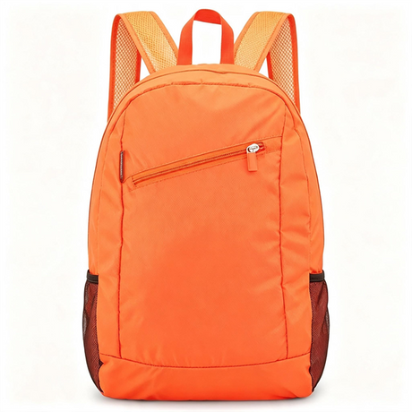 Customized Logo Modern Foldable Zipper Portable Backpack Lightweight Sport Bag for Travel