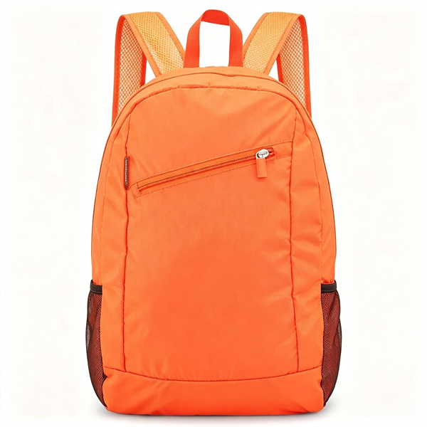Customized Logo Modern Foldable Zipper Portable Backpack Lightweight Sport Bag for Travel