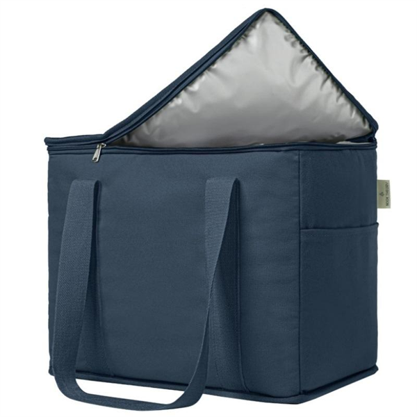 Modern Thermal Insulation Aluminum Cooler Bag Zipper Closure Foldable Portable 24L Capacity for Picnic Camping Food Delivery