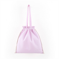 Factory Recycled Reusable Shopping Carrying Promotional Gift Cheap Cotton Canvas Tote Bag With Drawstring