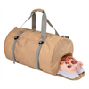 Waterproof Foldable Gym Duffle Bag with Shoe Compartment for Men and Women