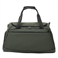 High Quality Classic Oxford Large Capacity Light Weight Travel Duffel Bag with Shoe Compartment Zipper Closure