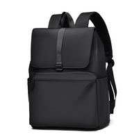 Men's High-end Lightweight Waterproof Leisure Travel Backpack Curved Shoulder Straps Oxford Cloth Polyester Computer Compartment