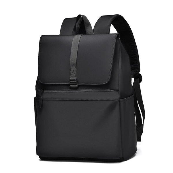Men's High-end Lightweight Waterproof Leisure Travel Backpack Curved Shoulder Straps Oxford Cloth Polyester Computer Compartment