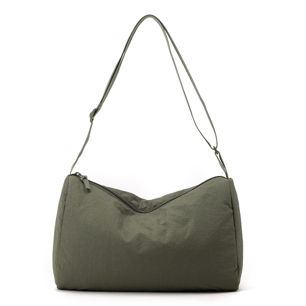 Fashion Simple Style Crossbody Shoulder Sling Bag with Zipper Closure Adjustable Strap-Portable for Shopping & Traveling