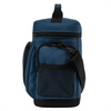 High Quality Eco-Friendly Blue Lunch Cooler Bag with Zipper Closure Portable Design Insulated Thermal Lining Shoulder Straps