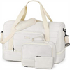 21" Overnight Bag with Shoe Compartment 50L Large Travel Duffel Bag Carry on Tote for Weekend